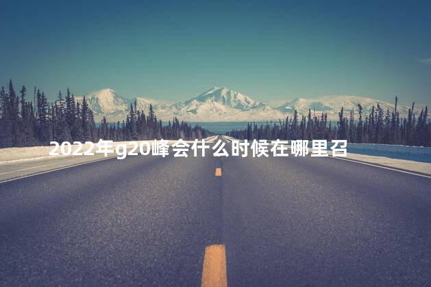 2022年g20峰会什么时候在哪里召开 g20峰会杭州是哪一年